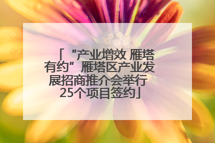 “产业增效 雁塔有约”雁塔区产业发展招商推介会举行 25个项目签约