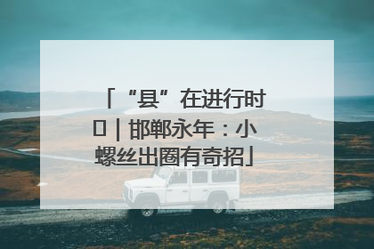 “县”在进行时⑬｜邯郸永年：小螺丝出圈有奇招