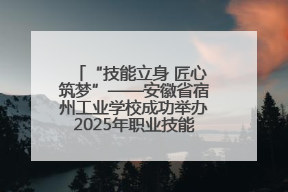 “技能立身 匠心筑梦”——安徽省宿州工业学校成功举办2025年职业技能活动周各项活动