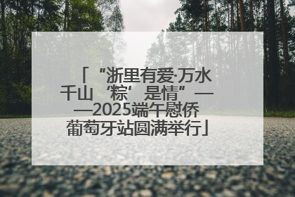 “浙里有爱·万水千山‘粽’是情”——2025端午慰侨葡萄牙站圆满举行