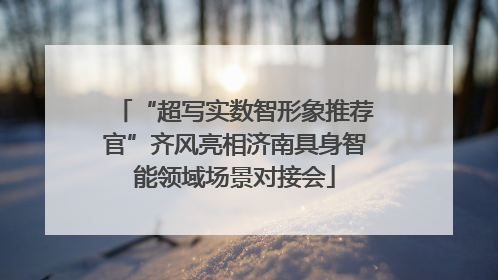 “超写实数智形象推荐官”齐风亮相济南具身智能领域场景对接会