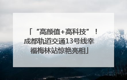 “高颜值+高科技”！成都轨道交通13号线幸福梅林站惊艳亮相