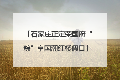 石家庄正定荣国府“粽”享国潮红楼假日