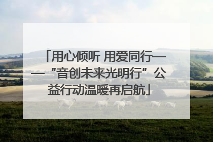 用心倾听 用爱同行——“音创未来光明行”公益行动温暖再启航