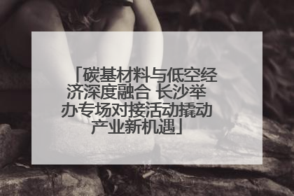碳基材料与低空经济深度融合 长沙举办专场对接活动撬动产业新机遇