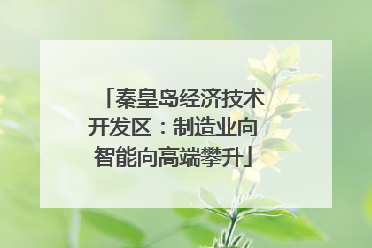 秦皇岛经济技术开发区：制造业向智能向高端攀升