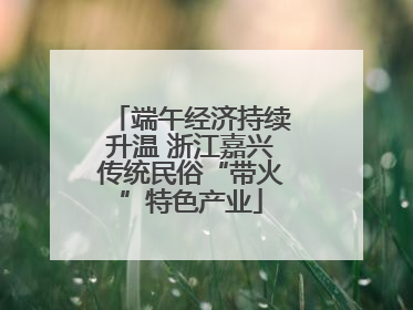 端午经济持续升温 浙江嘉兴传统民俗“带火”特色产业