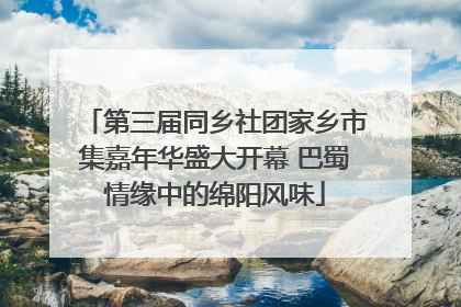 第三届同乡社团家乡市集嘉年华盛大开幕 巴蜀情缘中的绵阳风味