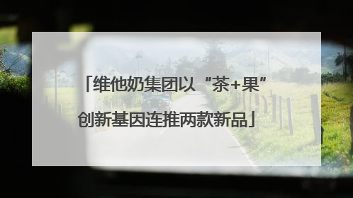 维他奶集团以“茶+果”创新基因连推两款新品