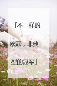不一样的欧冠，非典型的冠军