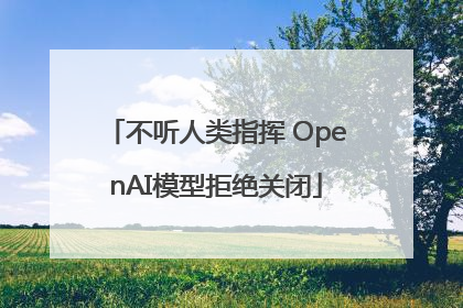不听人类指挥 OpenAI模型拒绝关闭