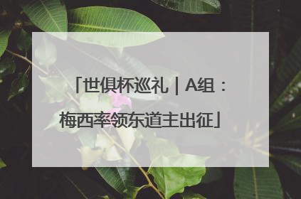 世俱杯巡礼｜A组：梅西率领东道主出征