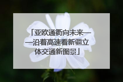 亚欧通衢向未来——沿着高速看新疆立体交通新图景