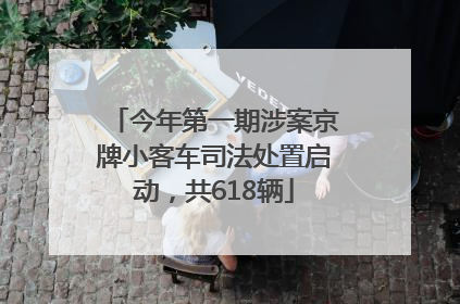 今年第一期涉案京牌小客车司法处置启动，共618辆