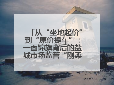从“坐地起价”到“原价提车”：一面锦旗背后的盐城市场监管“刚柔并济”