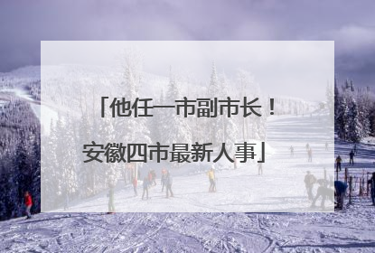 他任一市副市长！安徽四市最新人事