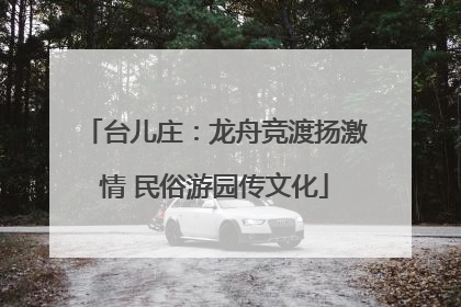 台儿庄：龙舟竞渡扬激情 民俗游园传文化