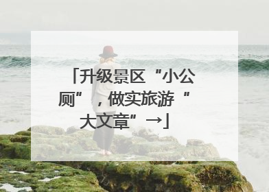 升级景区“小公厕”，做实旅游“大文章”→