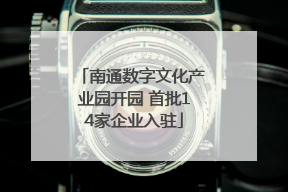 南通数字文化产业园开园 首批14家企业入驻