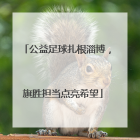 公益足球扎根淄博，旗胜担当点亮希望