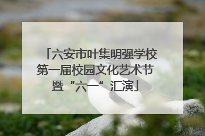六安市叶集明强学校第一届校园文化艺术节暨“六一”汇演