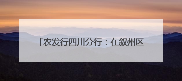 农发行四川分行：在叙州区擦亮“粮食银行”金字招牌