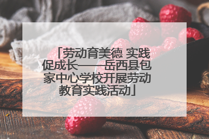 劳动育美德 实践促成长——岳西县包家中心学校开展劳动教育实践活动
