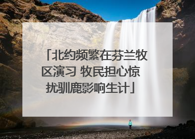 北约频繁在芬兰牧区演习 牧民担心惊扰驯鹿影响生计
