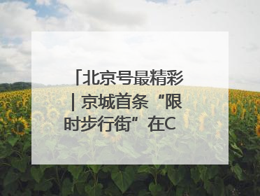 北京号最精彩｜京城首条“限时步行街”在CBD商圈开街