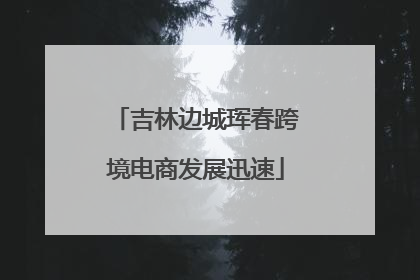 吉林边城珲春跨境电商发展迅速