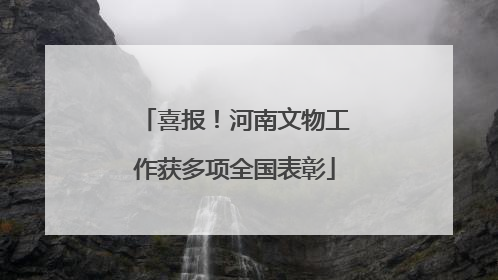 喜报！河南文物工作获多项全国表彰