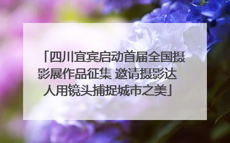 四川宜宾启动首届全国摄影展作品征集 邀请摄影达人用镜头捕捉城市之美