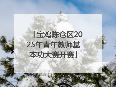 宝鸡陈仓区2025年青年教师基本功大赛开赛