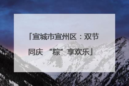 宣城市宣州区：双节同庆 “粽”享欢乐