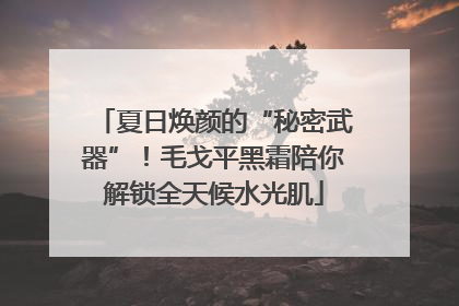 夏日焕颜的“秘密武器”！毛戈平黑霜陪你解锁全天候水光肌