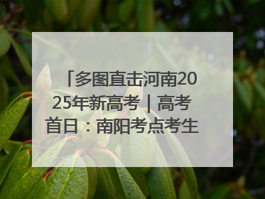 多图直击河南2025年新高考｜高考首日：南阳考点考生信心满满迎战