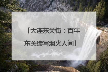 大连东关街：百年东关续写烟火人间