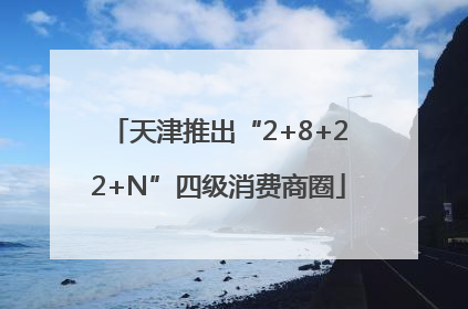 天津推出“2+8+22+N”四级消费商圈