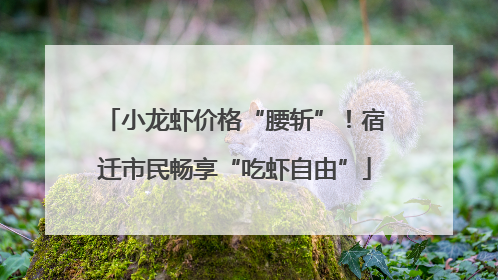 小龙虾价格“腰斩”！宿迁市民畅享“吃虾自由”