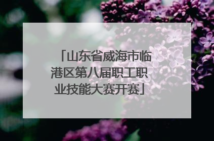 山东省威海市临港区第八届职工职业技能大赛开赛