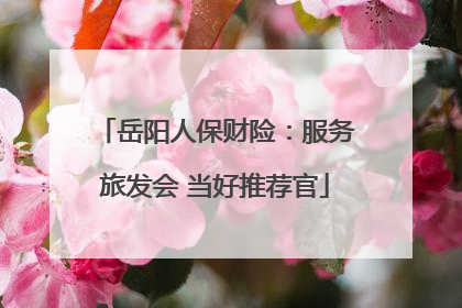 岳阳人保财险：服务旅发会 当好推荐官