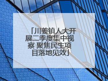 川姜镇人大开展二季度集中视察 聚焦民生项目落地见效