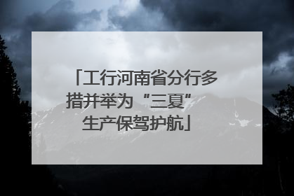 工行河南省分行多措并举为“三夏” 生产保驾护航
