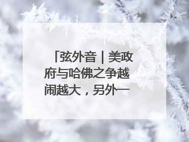 弦外音｜美政府与哈佛之争越闹越大，另外一场中东之战？