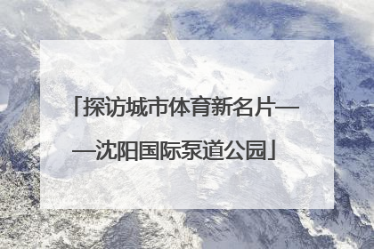 探访城市体育新名片——沈阳国际泵道公园