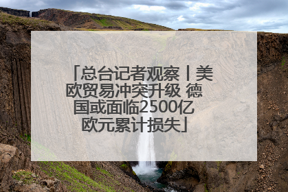 总台记者观察丨美欧贸易冲突升级 德国或面临2500亿欧元累计损失