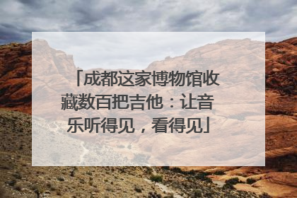 成都这家博物馆收藏数百把吉他：让音乐听得见，看得见