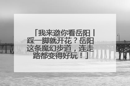 我来邀你看岳阳丨踩一脚就开花？岳阳这条魔幻步道，连走路都变得好玩！