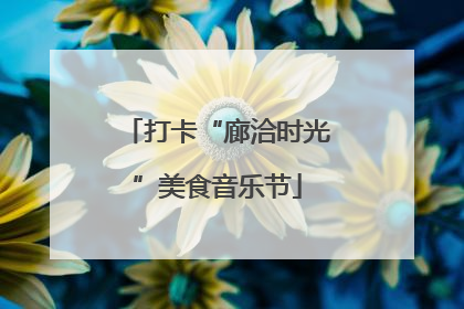 打卡“廊洽时光”美食音乐节