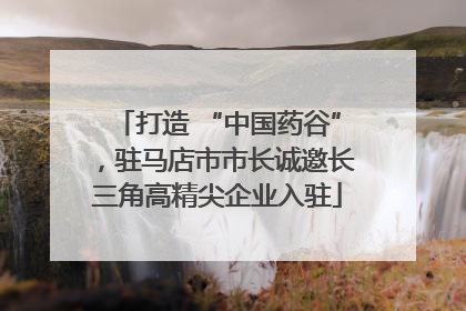 打造 “中国药谷”，驻马店市市长诚邀长三角高精尖企业入驻